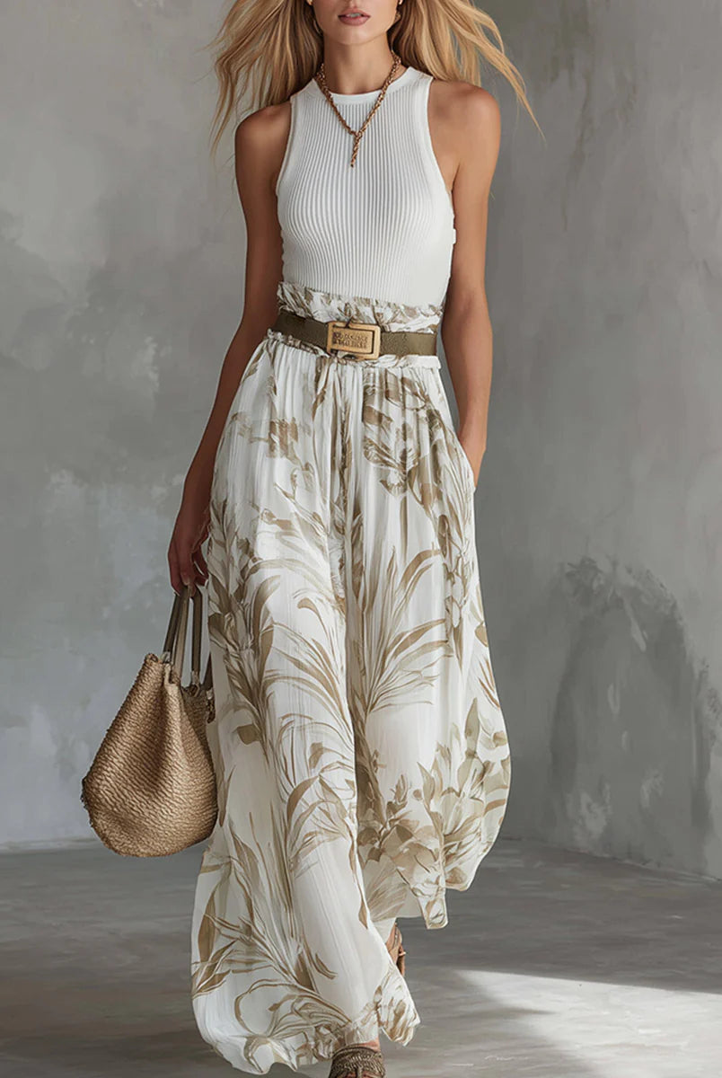 Gracelyn | Printed Wide-Leg Summer Set