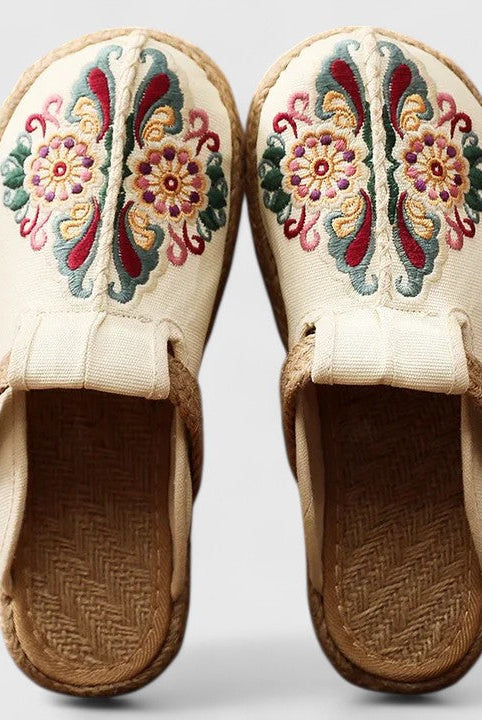 Kalani | Comfortable Handmade Floral Mules