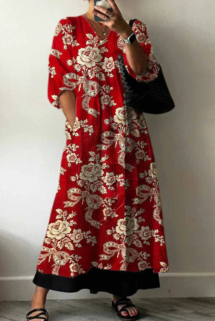 Chiara | Elegant Printed Dress Julia