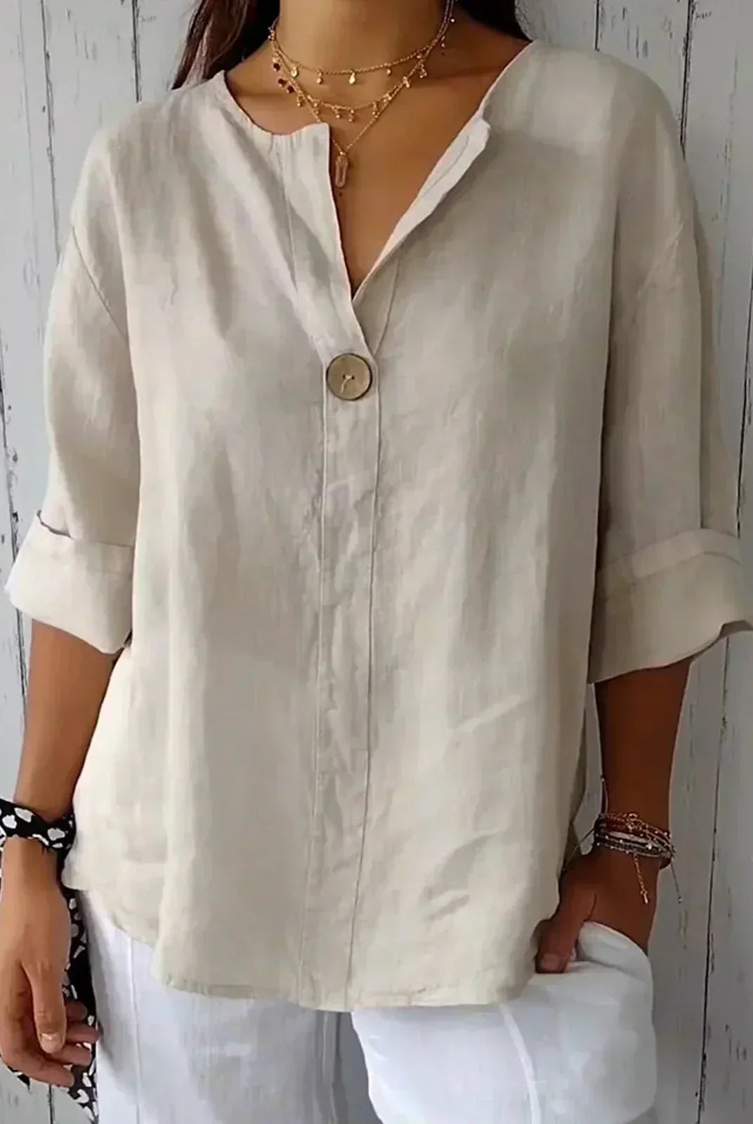 Idalia | Casual V-Neck Blouse