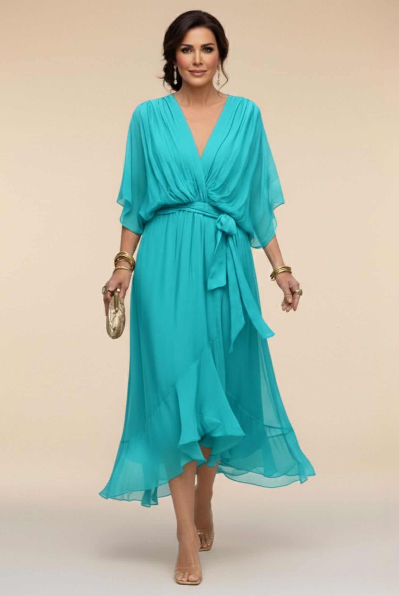 Nora | Effortlessly Flattering Dress-Sky Blue
