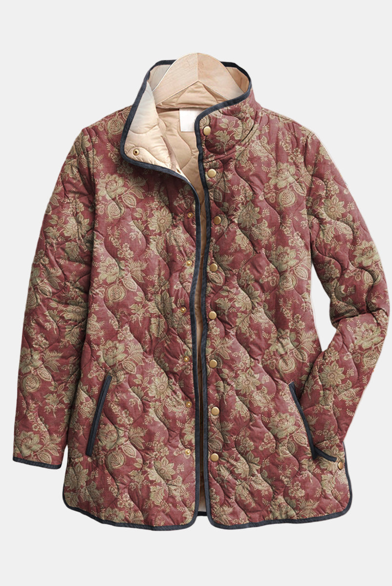 Rolanda | Retro Floral Print Jacket