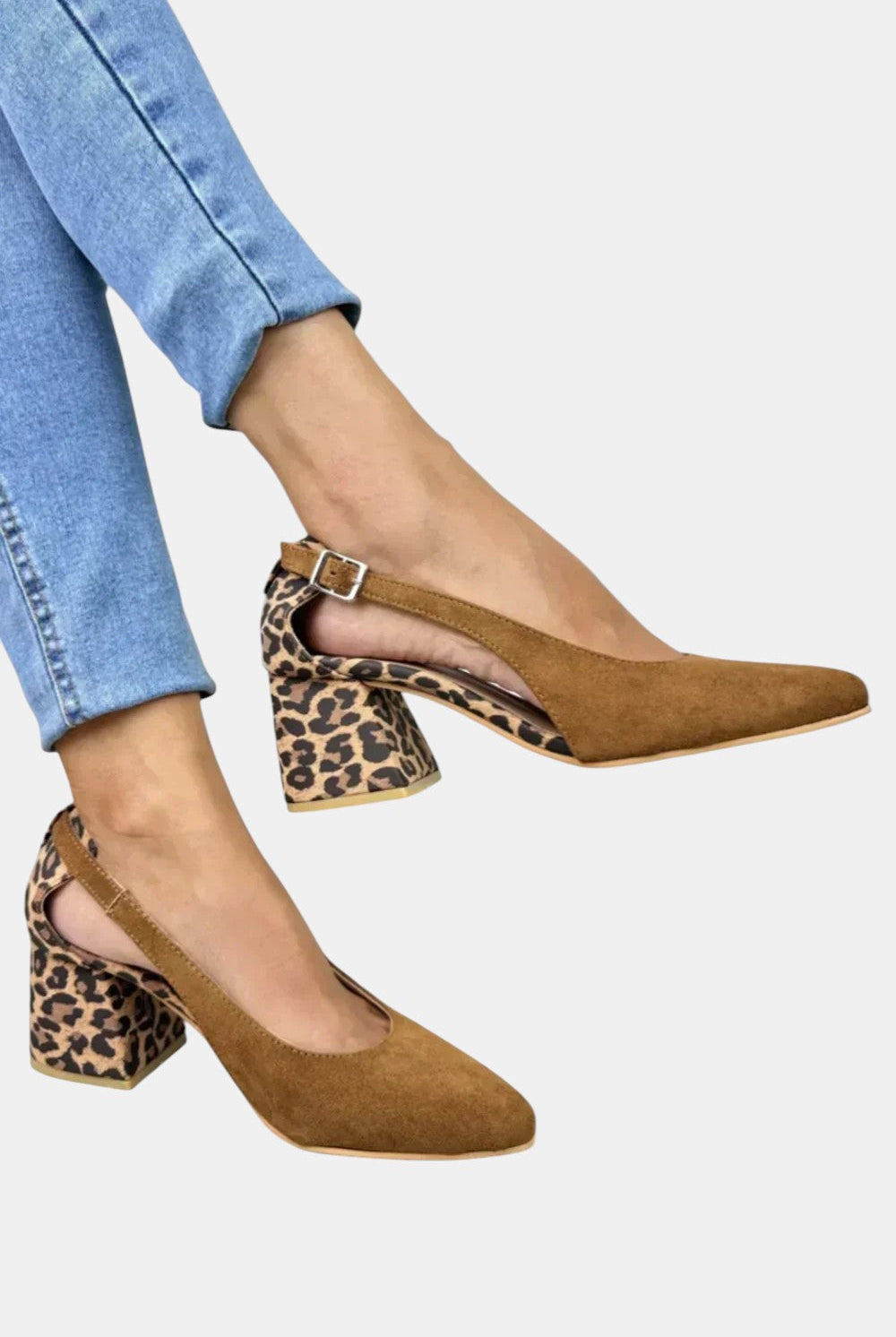 Cammie | Leopard Print Heel Slingbacks