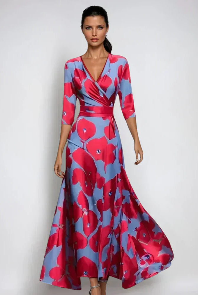 Suniya | Elegant Floral a-Line Dress