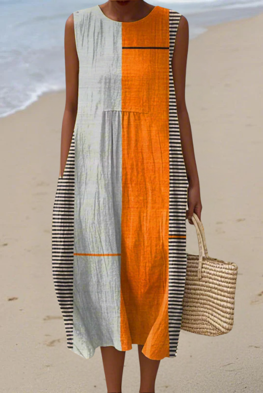 Toshi | Color Block Midi Dress