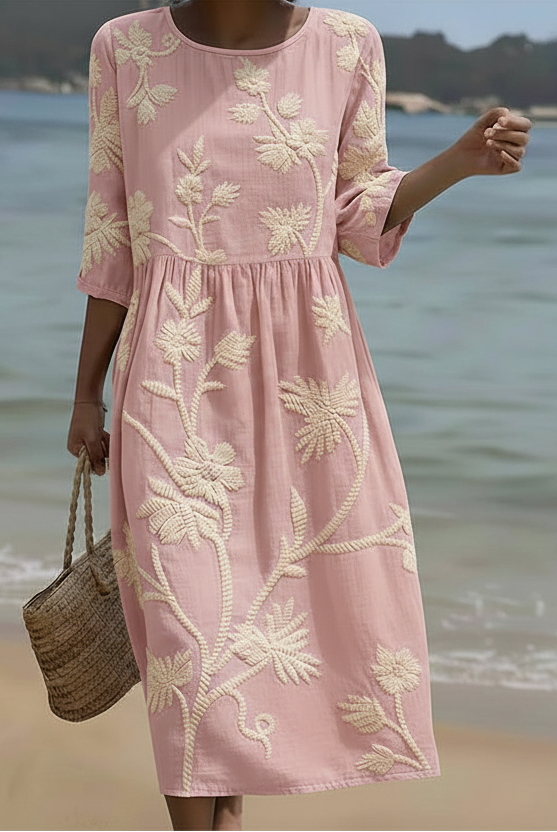 Evangeline | Elegant Floral Dress