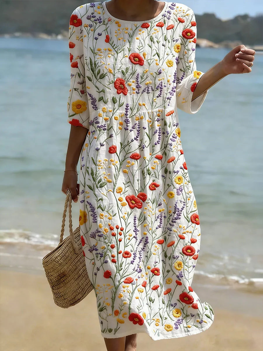 Victoria | Elegant Floral Dress