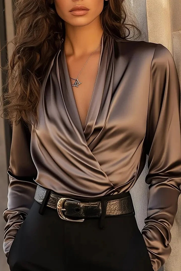 Nellie | Elegant V-Neck Top