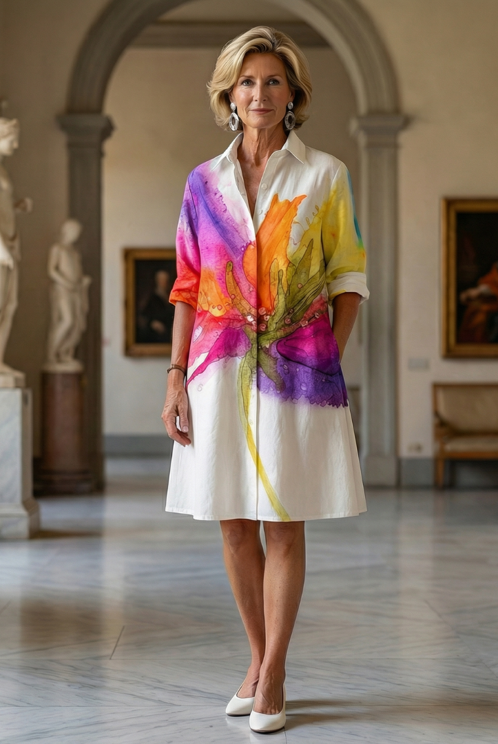 Sukey | Painted Garden Dress