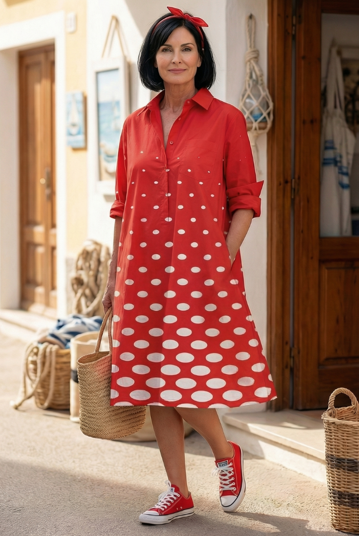 Zariah | Bright Day Dot Dress
