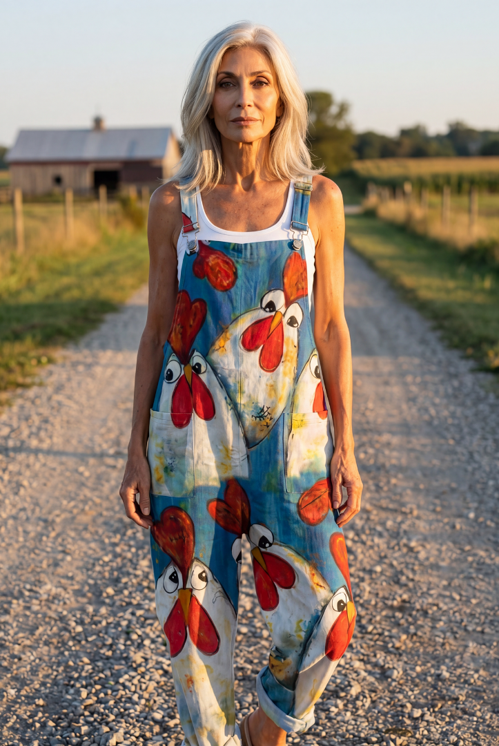 Natalie | Playful Motif Jumpsuit