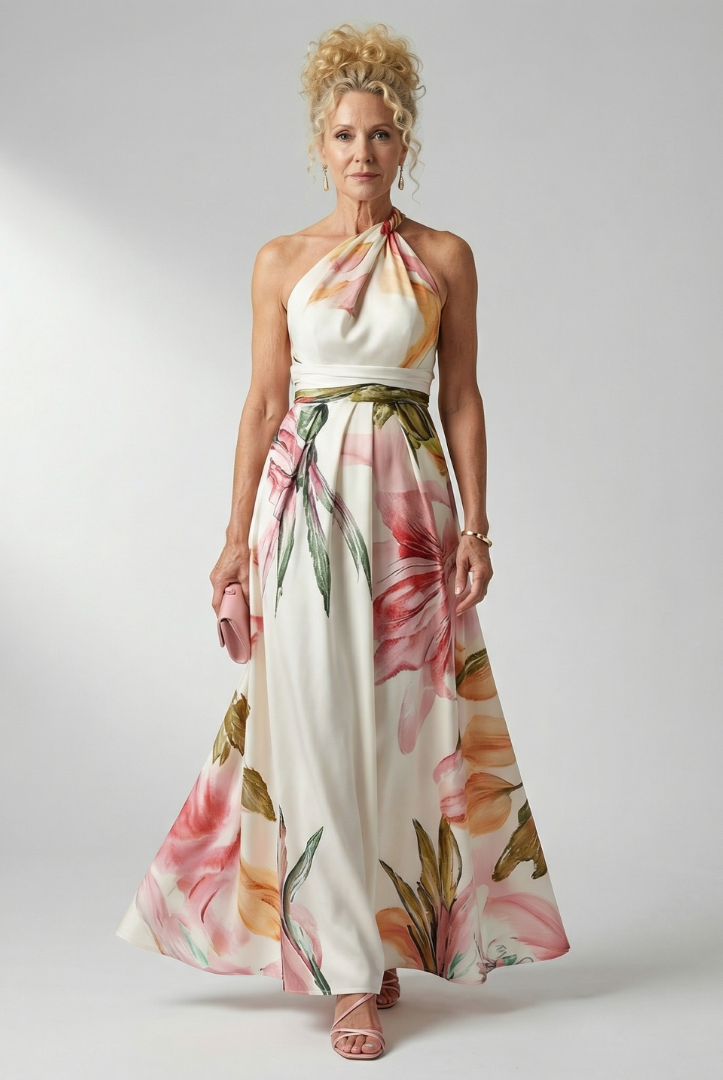 Hester | Light Floral Maxi Dress