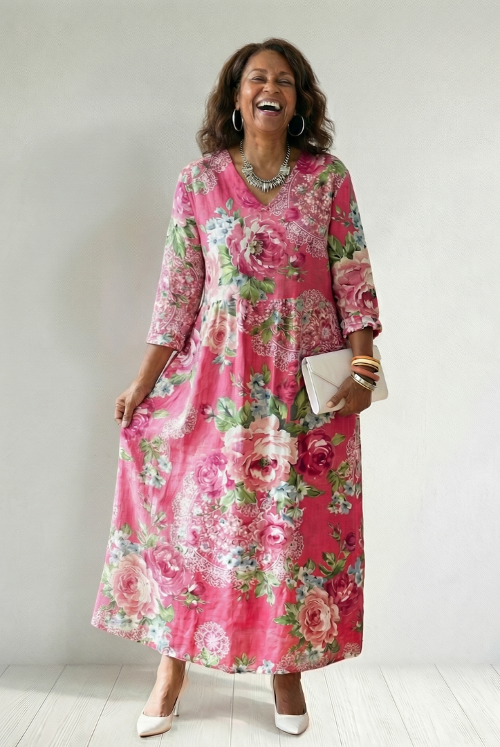 Stacie | Garden Bloom Midi Dress