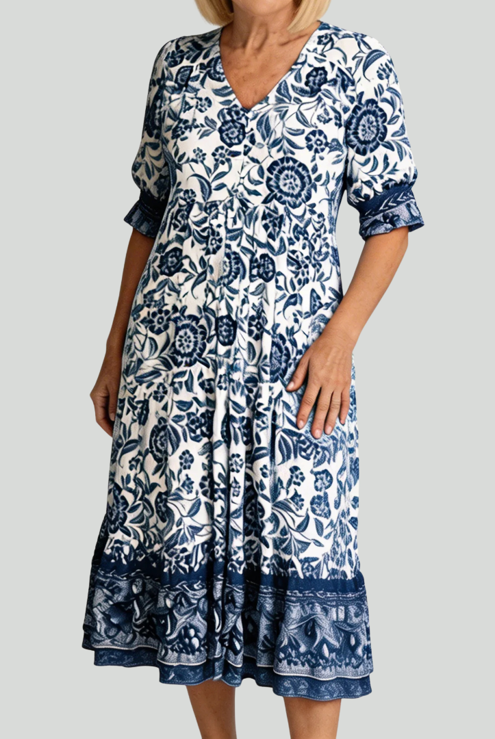 Birch | Graceful V-Neck Floral