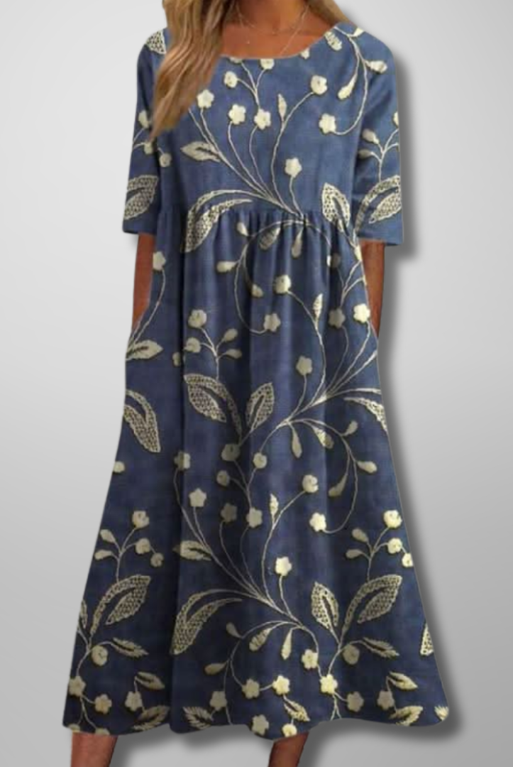 September | Relaxed Floral Midi Dress