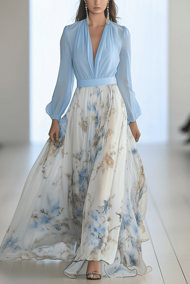 Dora | Elegant Floral Maxi Dress