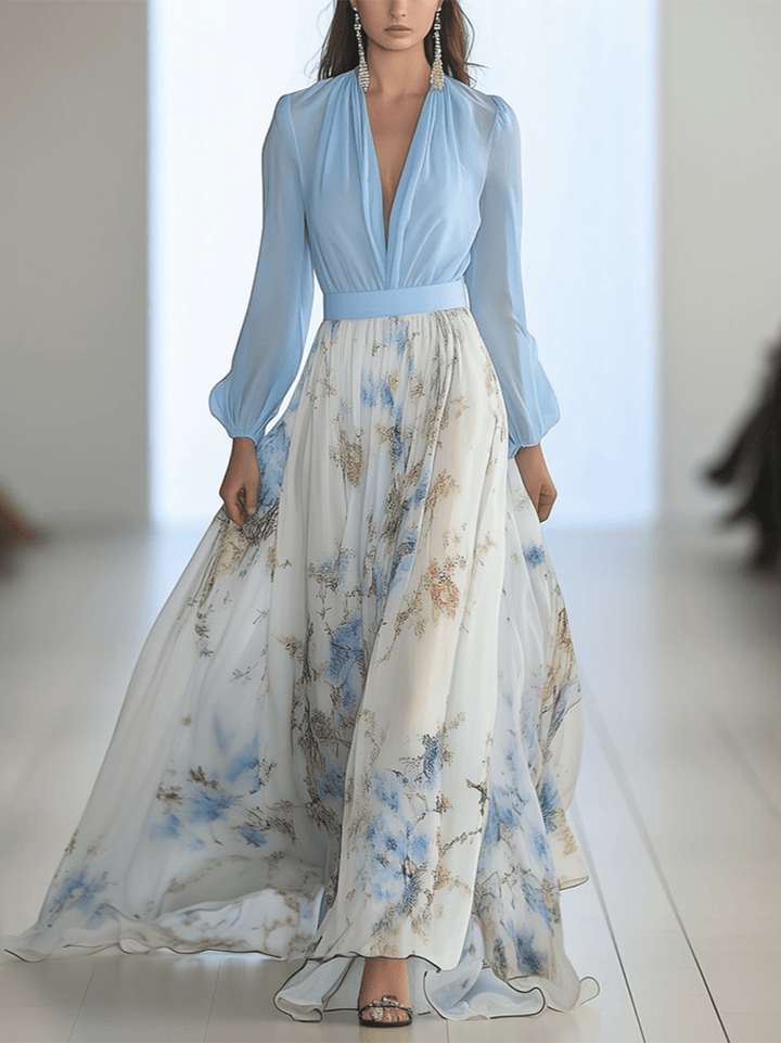 Dora | Elegant Floral Maxi Dress