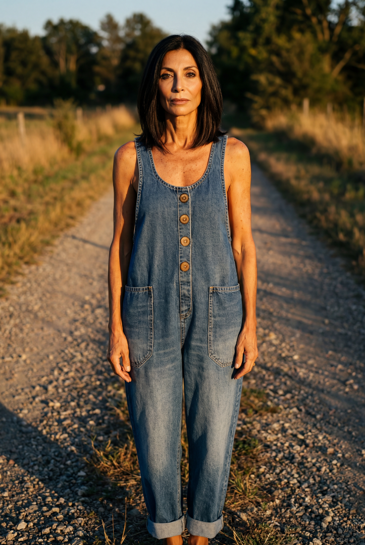 Madelyn | Rooster Motif Jumpsuit