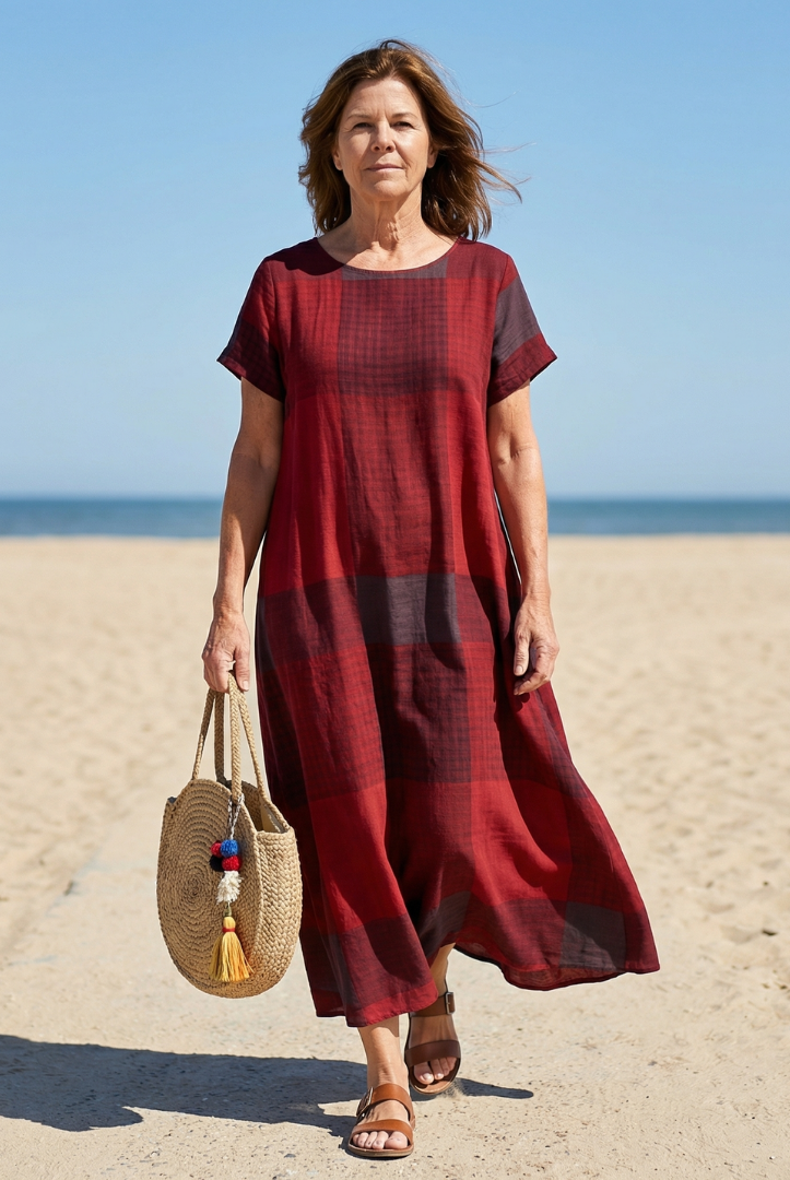 Hadley | Relaxed Line Midi Dress