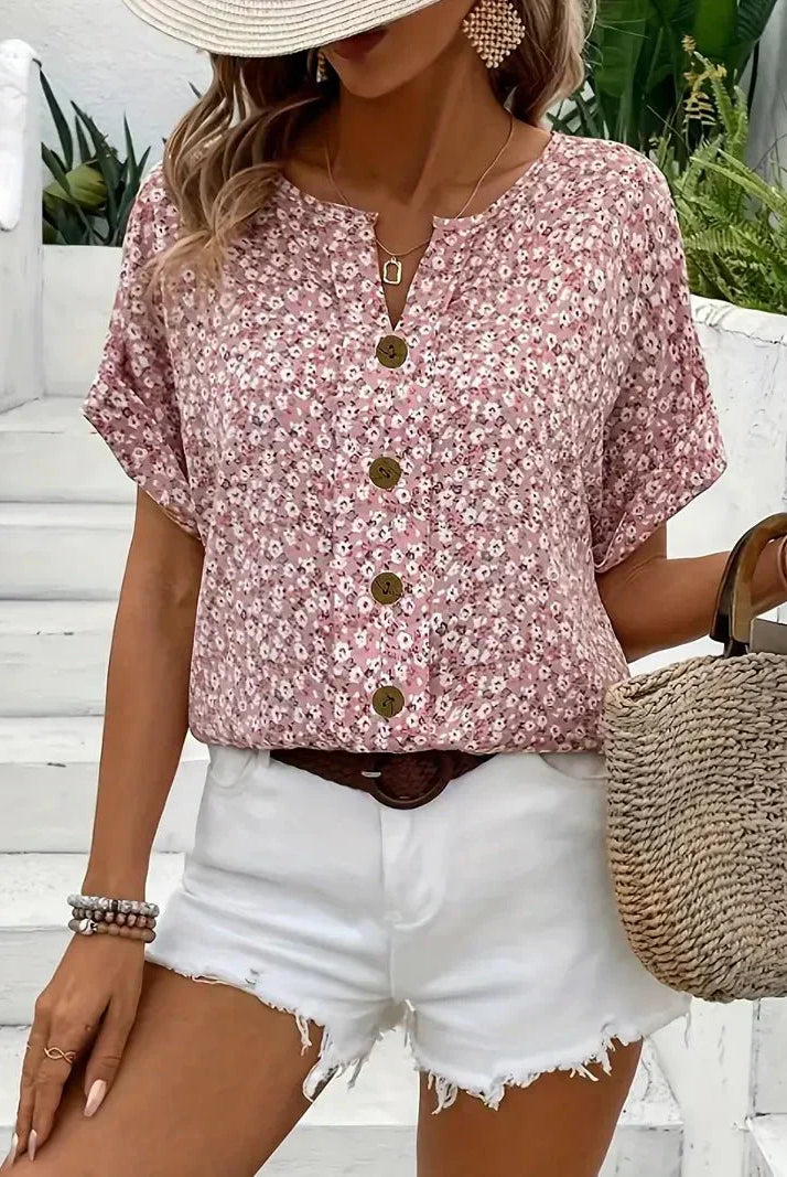 Easton | Wildflower Notch Blouse