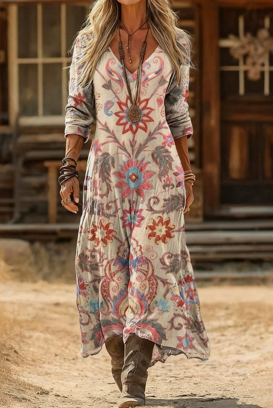 Sabrina | Vintage-Inspired Long Sleeve Casual Dress