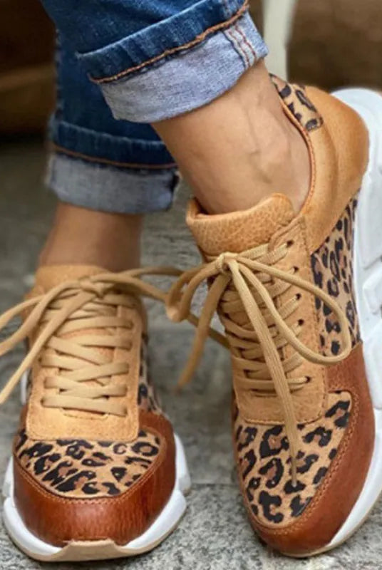 Zeenat | Comfortable Leopard Sneakers