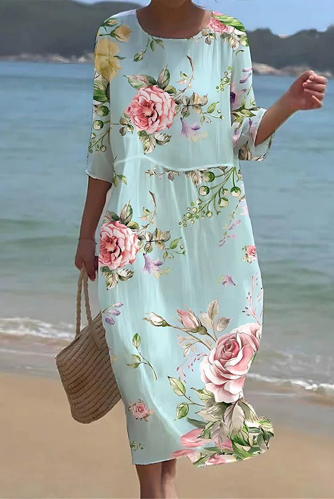 Brya | Sunset Flower Dress