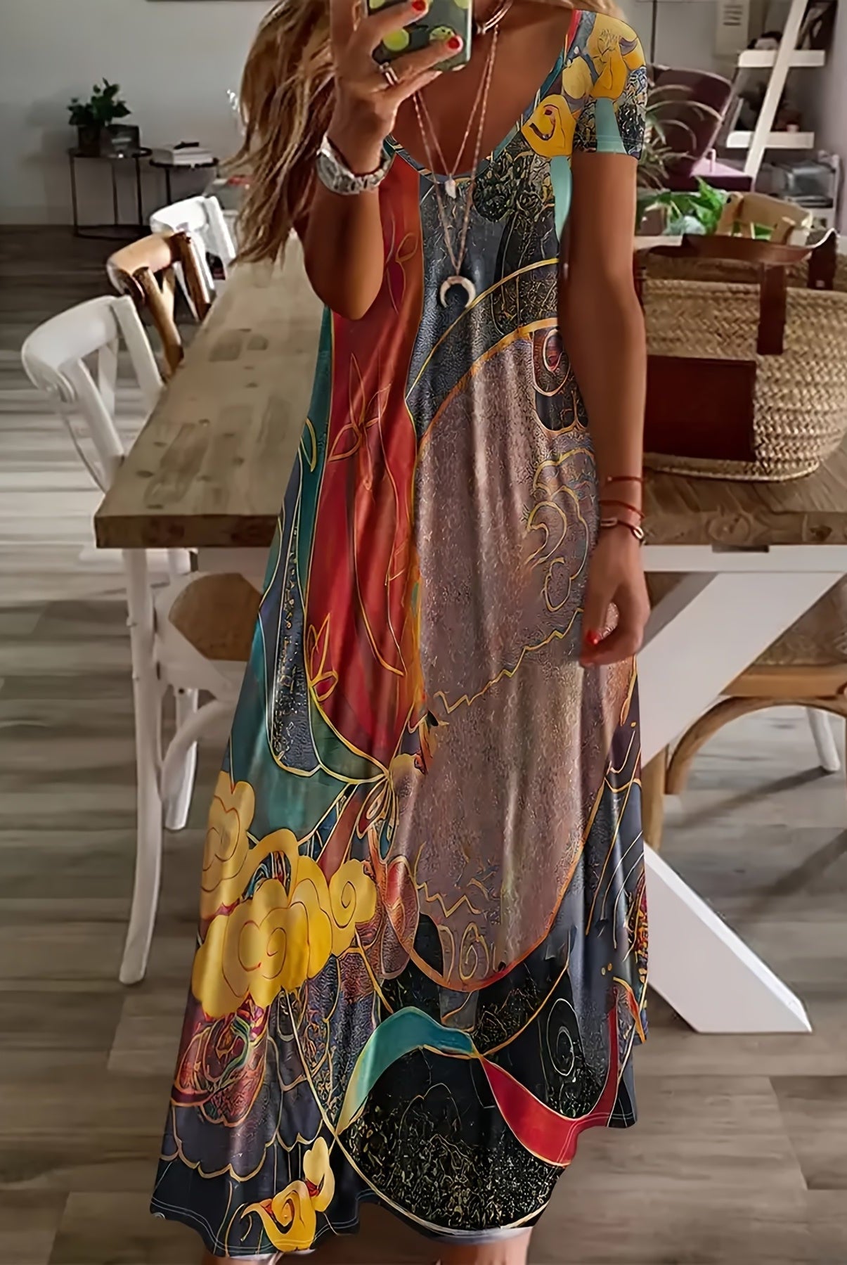 Elina | Artistic Tummy-Flattering Dress
