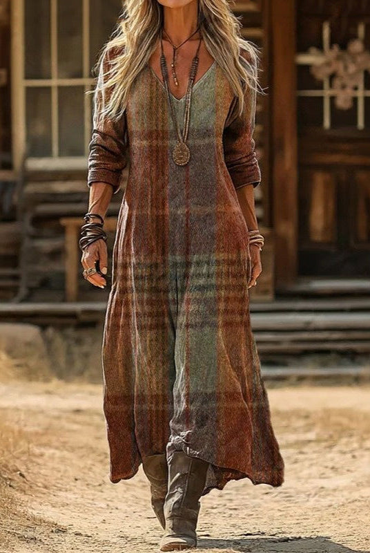 Sanaya | Vintage-Inspired Long Sleeve Casual Dress