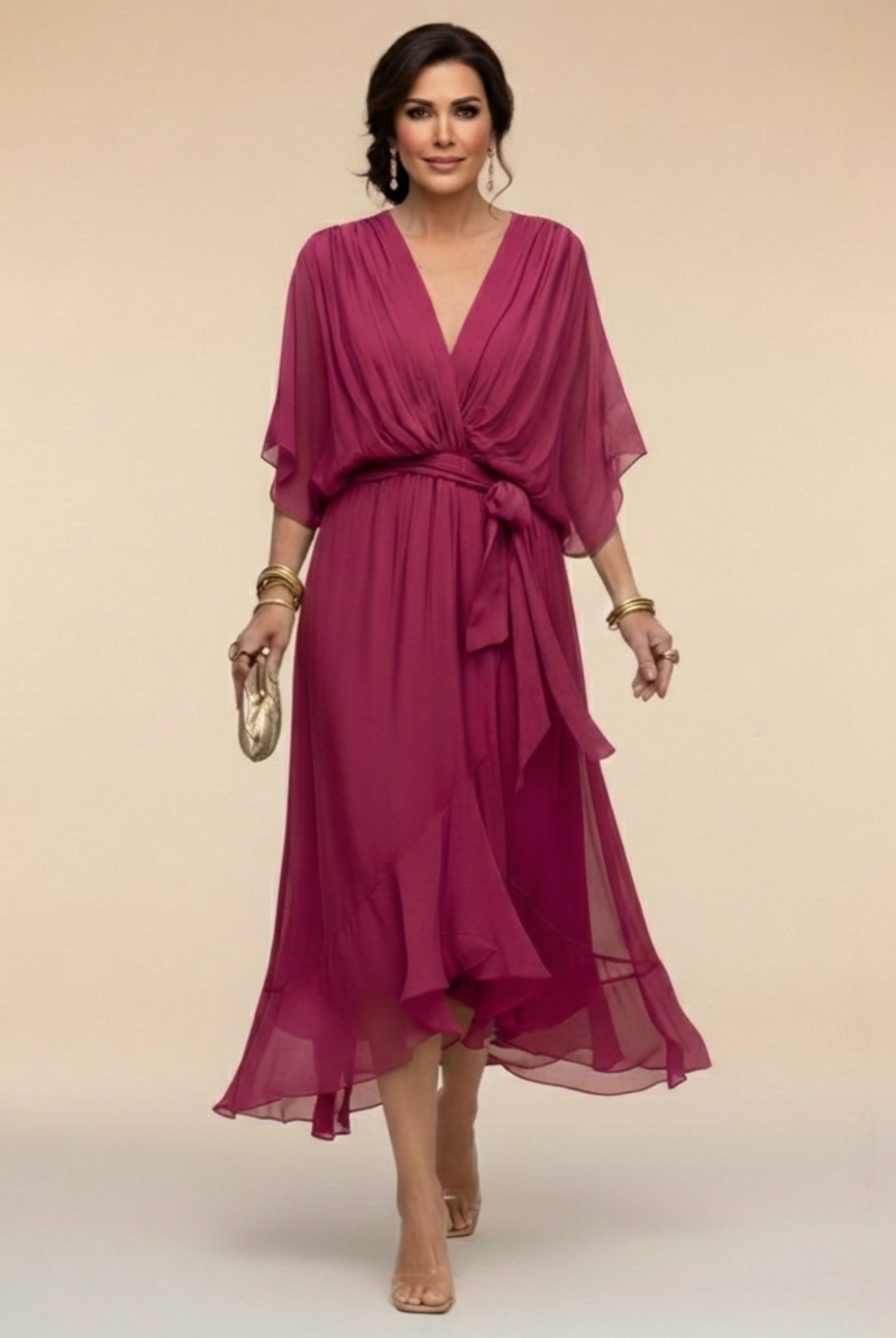 Opal | Effortlessly Flattering Dress-Dark Purple