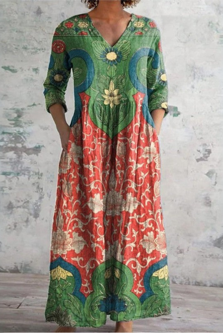 Lissa | Vintage Floral Maxi Dress