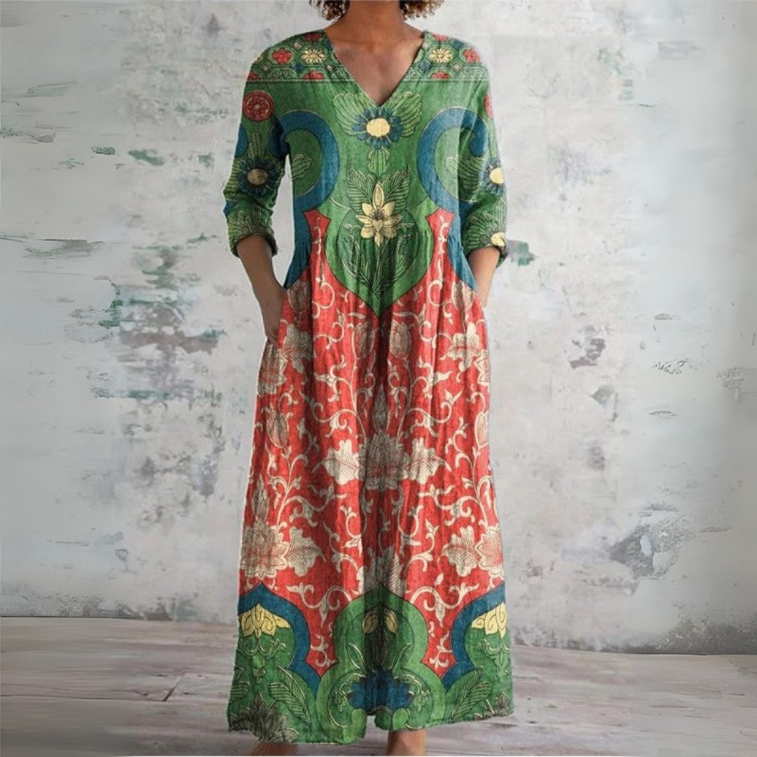 Lissa | Vintage Floral Maxi Dress