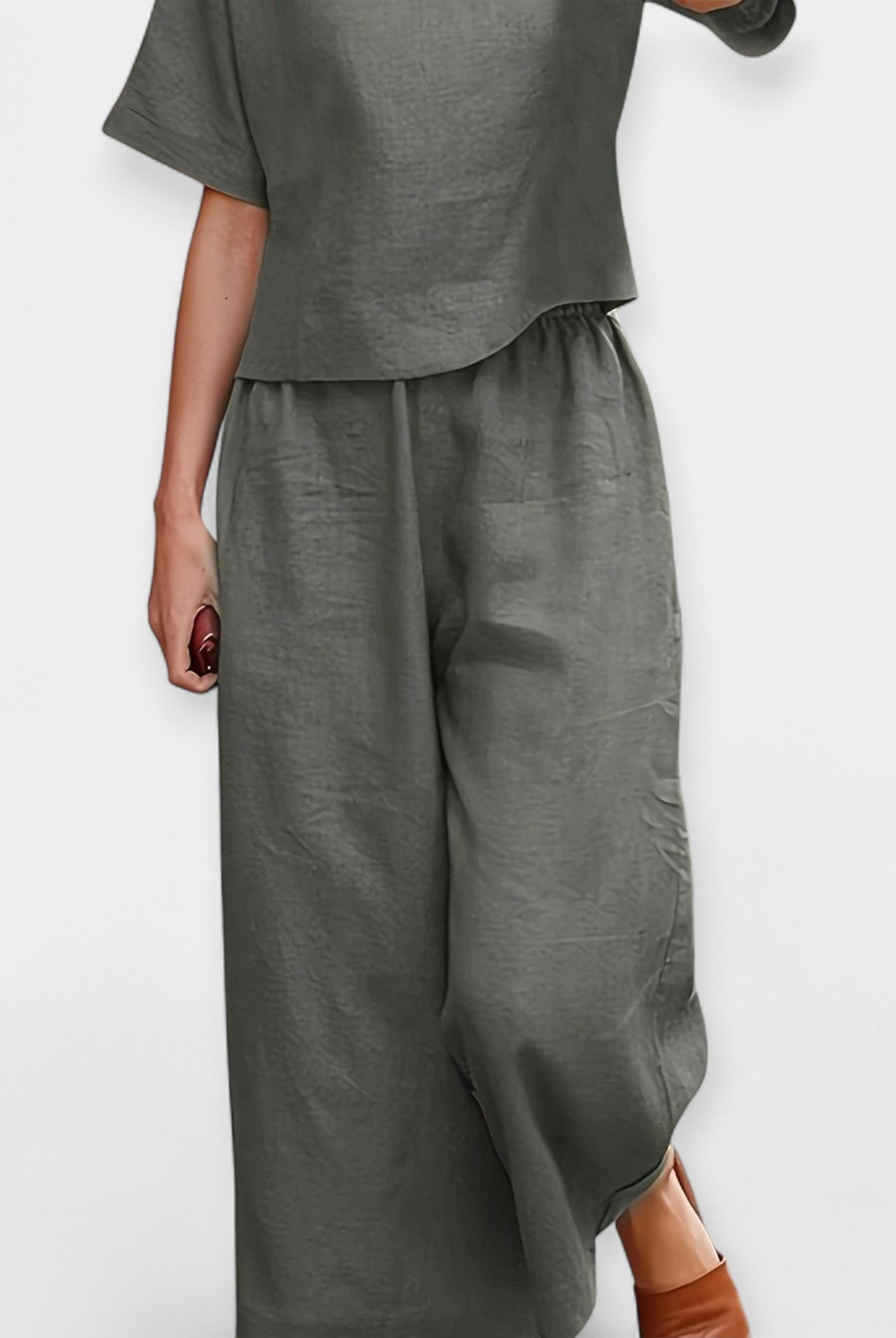 Seren | Breezy Short Sleeve Pantsuit