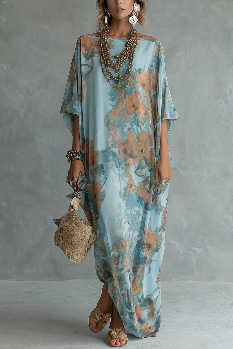 Haven | Relaxed Floral Kaftan Dress