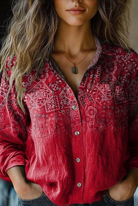 Shireen | Vintage Printed Blouse
