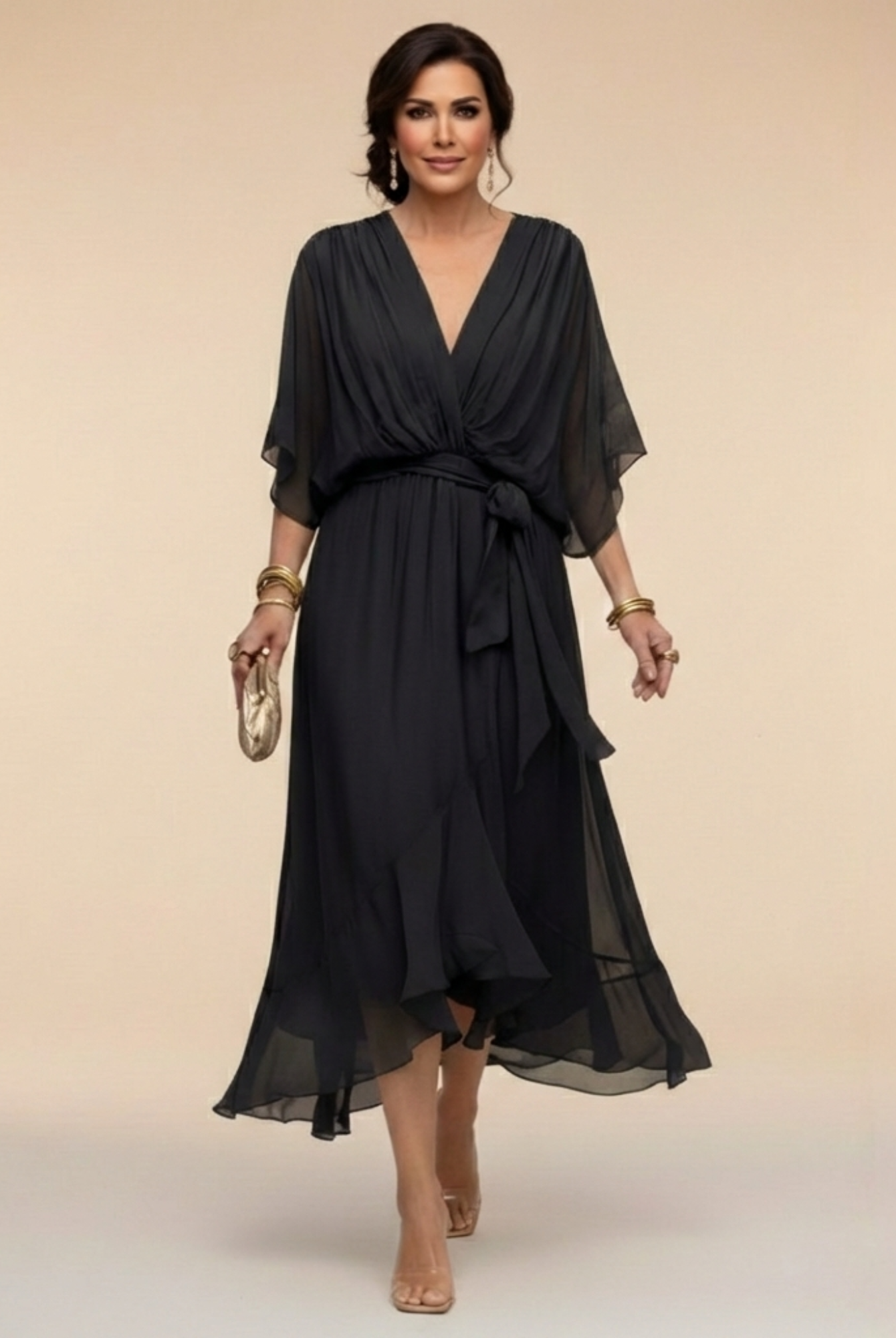 Susanna | Effortlessly Flattering Dress-Black