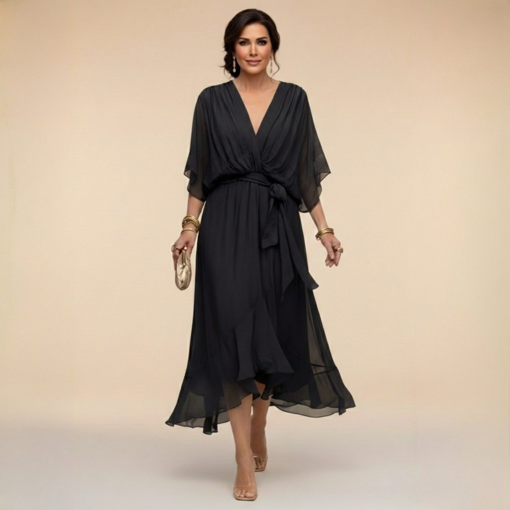 Susanna | Effortlessly Flattering Dress-Black