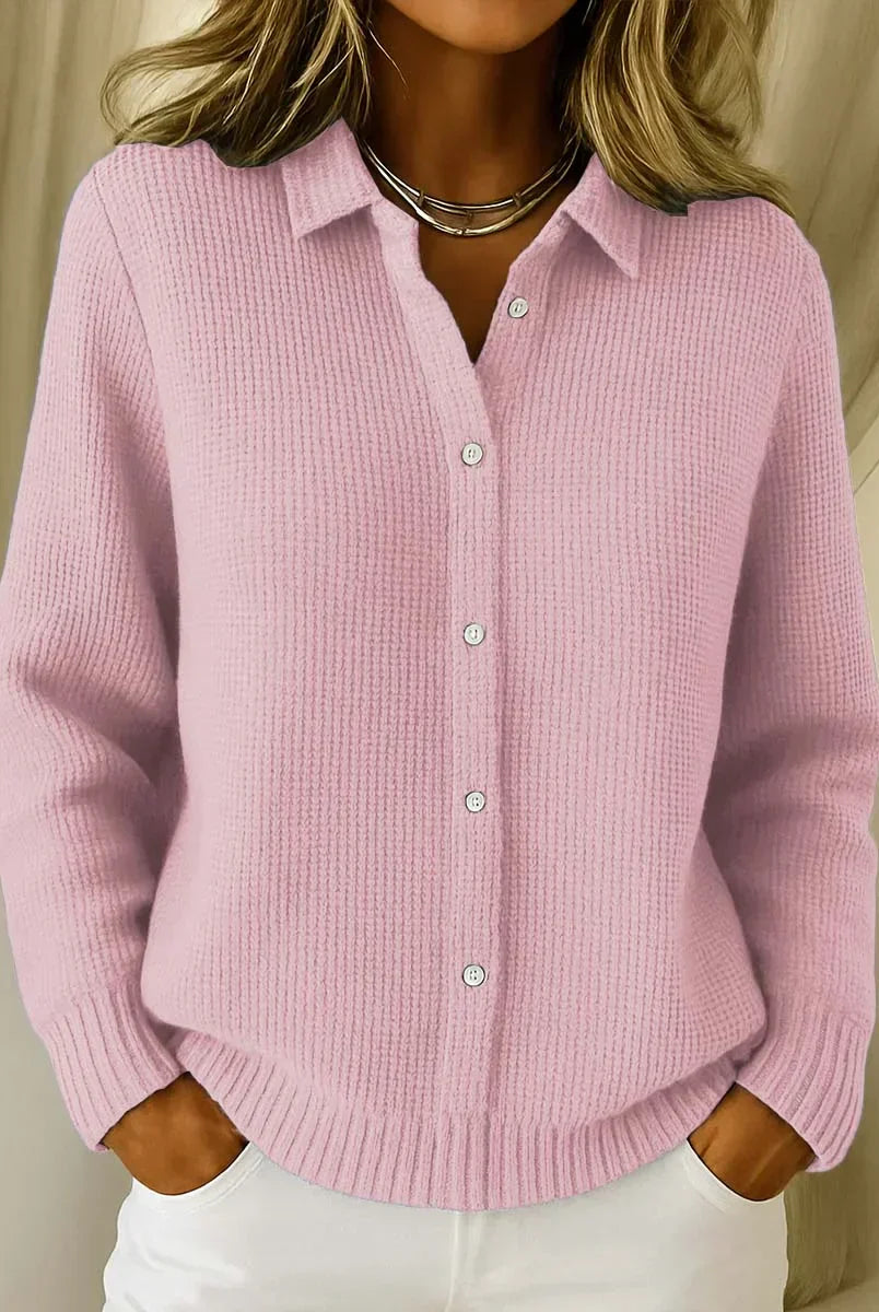 Skylar | Textured Knit Button Cardigan