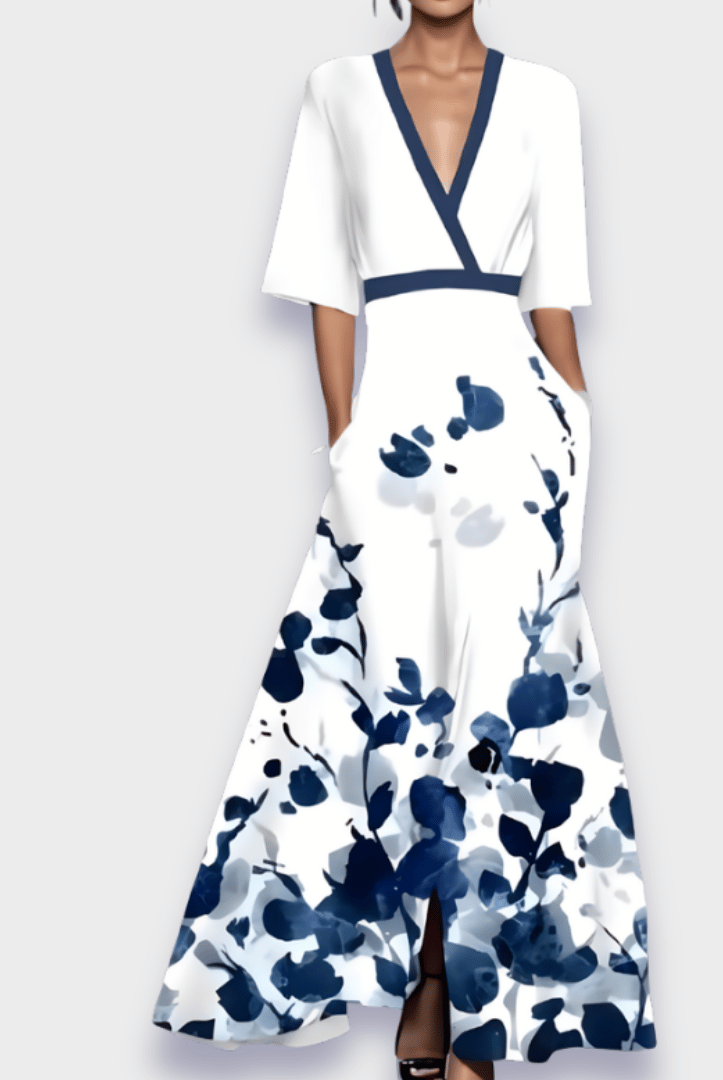 Marlee | Elegant Floral a-Line Dress