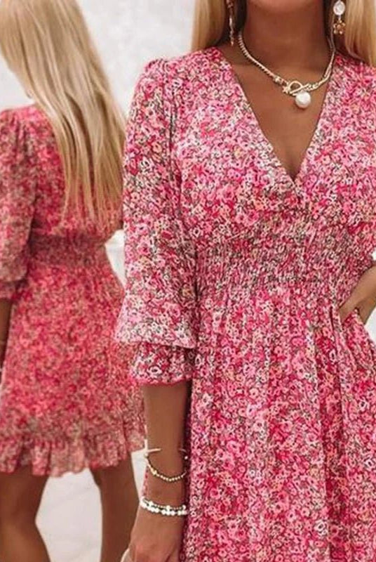 Vera | Elegant Floral Dress