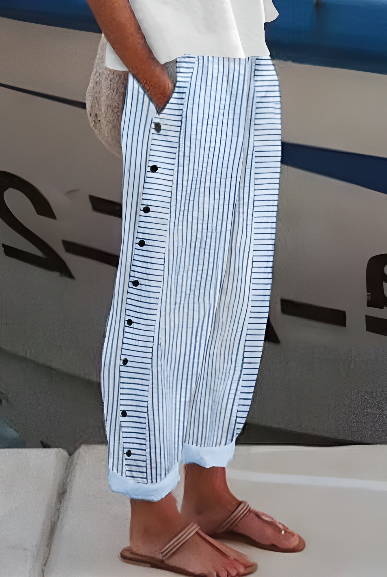 Belinda | Stylish Summer Striped Pants
