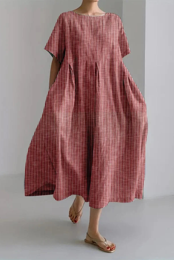 Shada | Flattering Summer Stripped Maxi Dress