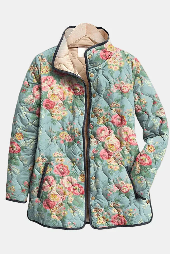 Zorah | Quilted Floral Print Jacket
