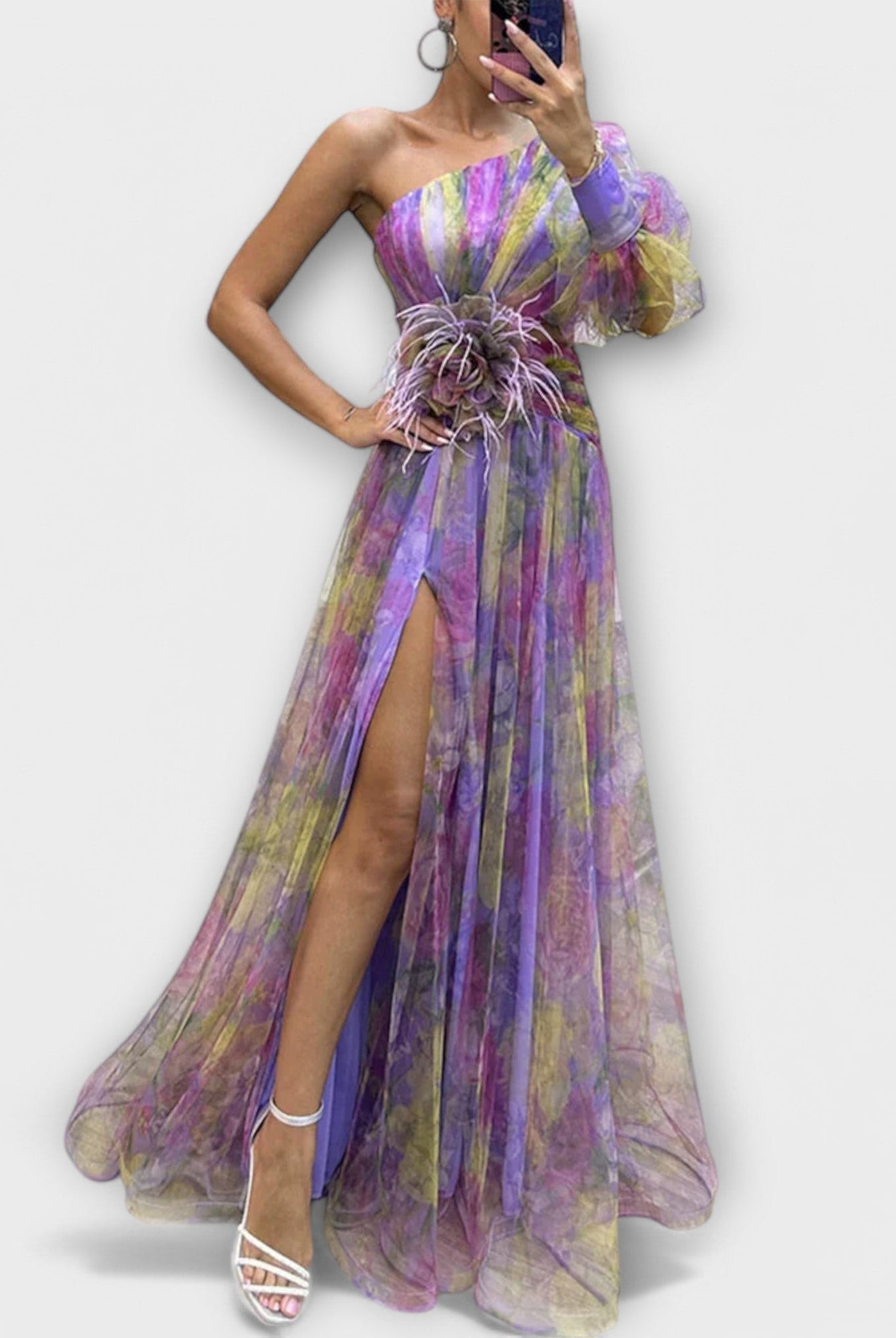 Madeleine | Elegant Evening Dress with One Shoulder and Slimming Waist
