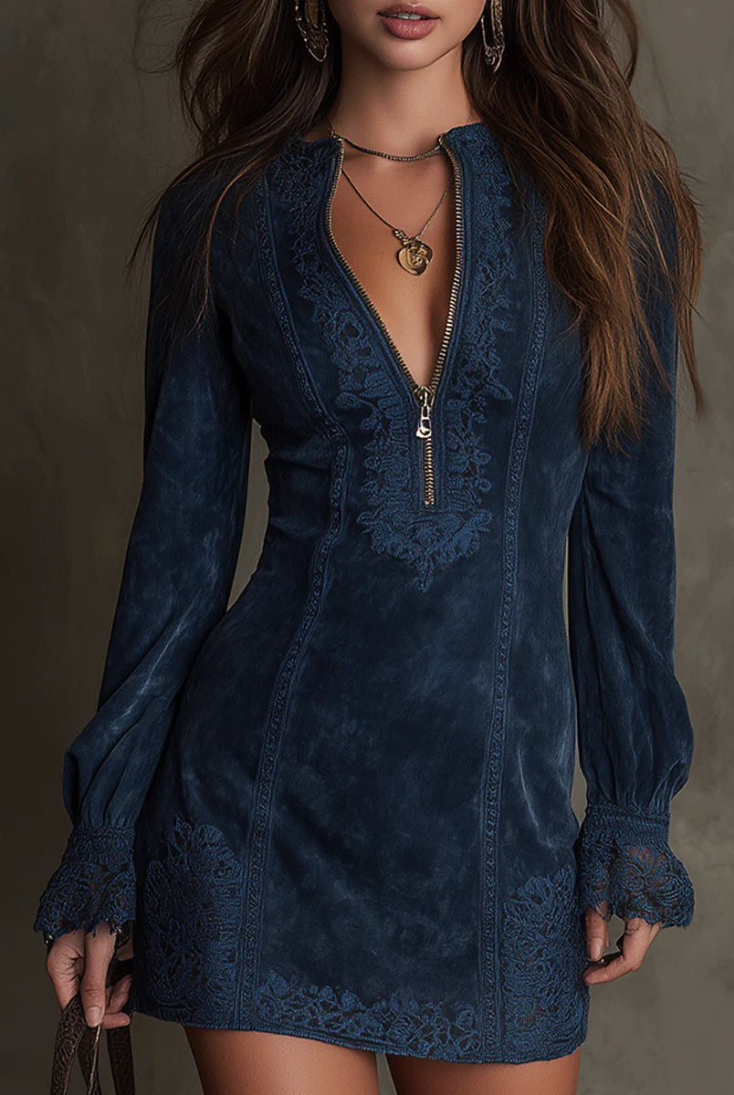 Fernanda | Suede Mini Dress
