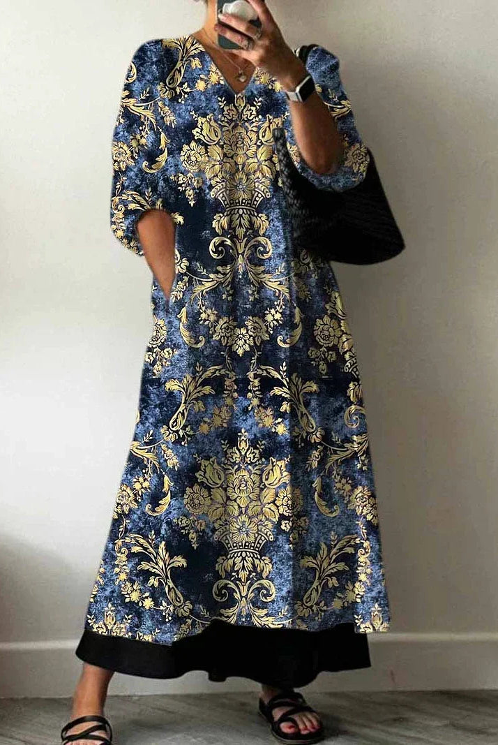 Rayven | Elegant Printed Dress Sarah