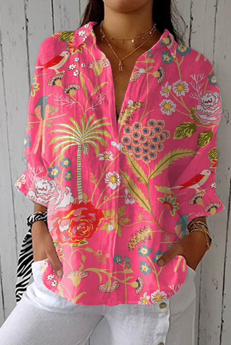 Louella | Tropical Blossom Blouse