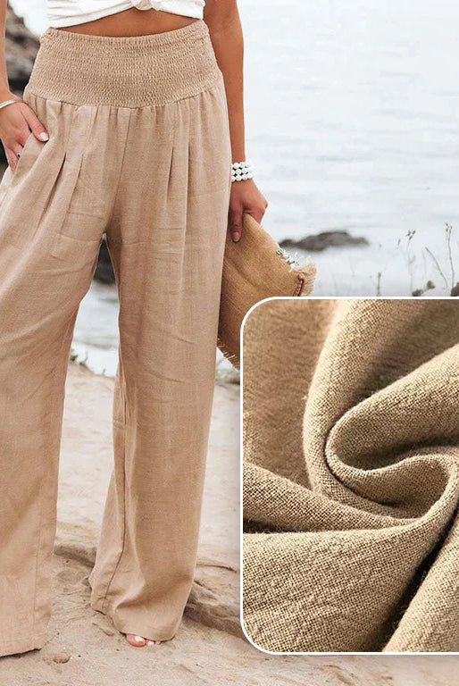Krista | High Waist Cotton Pants