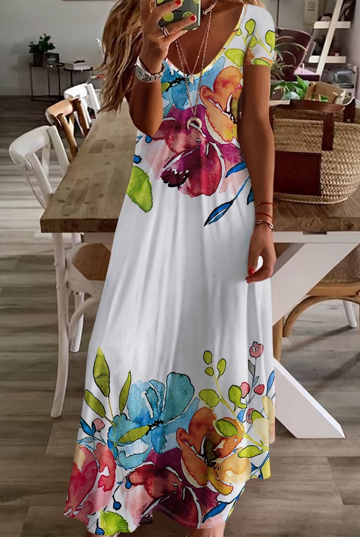Cherry | Artistic Tummy-Flattering Dress