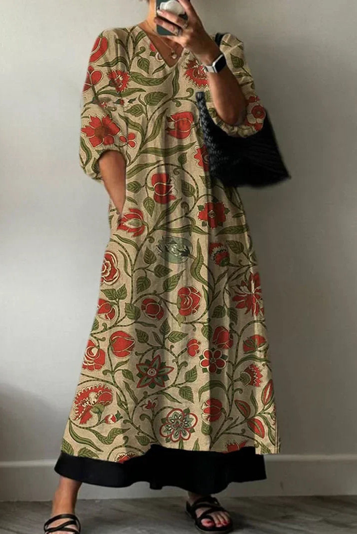 Ronia | Elegant Dress with Tati Print